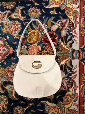 Coperni White Women's Shoulder Bag with Textured Finish